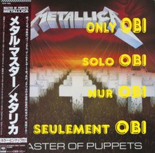 METALLICA Master of Puppets Japan ( 28AP 3169 ) ***Only OBI***ON OFFER