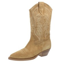 Alpe Stivali Texani In Pelle