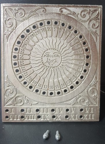 Calendario perpetuo peltro - calendario, in