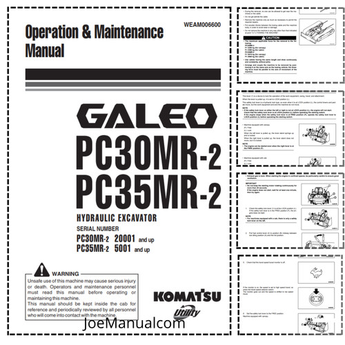 Komatsu pc30mr pc35mr 2 - komatsu, pc30mr-2