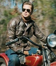 Belstaff Panther Leather Motorcycle Film Jacket XXL Brad Pitt Malenotti Mcqueen 
