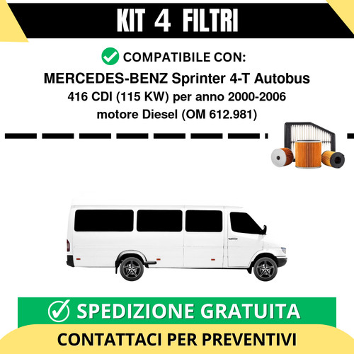 Kit filtri risparmio per - filtri,
