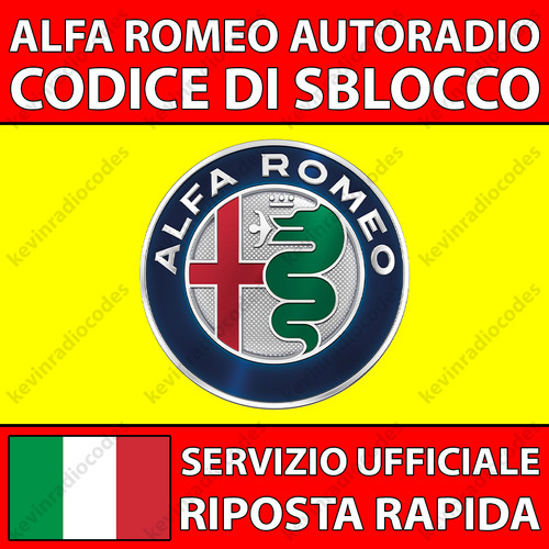 Alfa romeo radio codice di - radio,