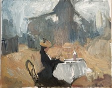 Quadro olio realismo obliquo