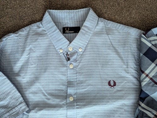 Fred perry camicia uomo blu - fred,