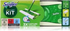 Swiffer Kit Dry+Wet nr. 1 scopa cattura polvere, 8 panni dry e 3 panni umidi