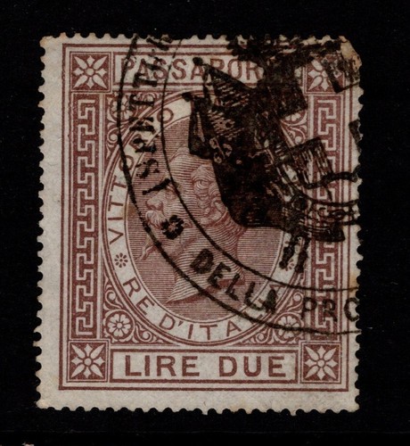 Italia 1864 passaporto - italia, 2l