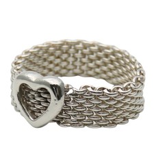 USATO TIFFANY&Co. Anello Somerset cuore US 8,5 argento925 4,8 g accessori...