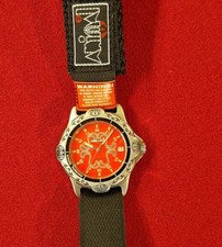 Animal W003 Series orologio da surfista / orologio per sport estremi, lunetta girevole, cinturino in velcro, NOS