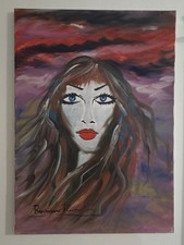 MUSSOLINI ROMANO olio su tela