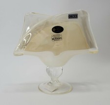 Murano White Crystal Handmade