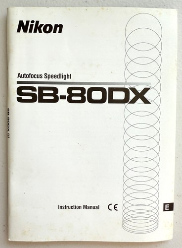 Nikon speedlight 80dx - speedlight, sb-80dx