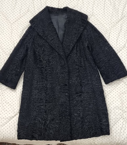 Cappotto astrakan nero - di,