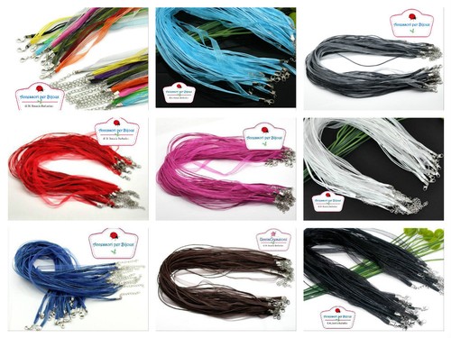 Basi collana organza cotone - collana, e