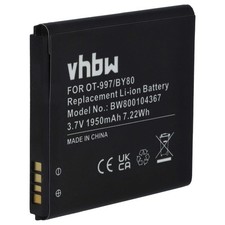 Batería para Alcatel One Touch OT-5036D OT-997 OT-997D OT5036 1950mAh 3,7V