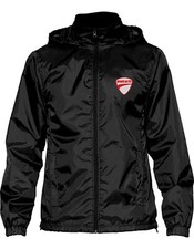 Giacca antipioggia nera ricamata auto Ducati qualità premium -050-WR800