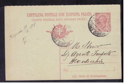 Cartolina postale vittorio - postale,