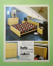 Pubblicita'Advertising Originale Vintage ISOTTA melform camera letto 1976 (A23)