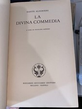 DANTE ALIGHIERI. LA DIVINA COMMEDIA - RICCIARDI  - 1957