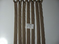 7 PZ CHIUSURE LAMPO ZIP CERNIERE INVISIBILI A SCOMPARSA NYLON DA CM 30 YK