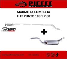 Marmitta silenziatore centrale + posteriore SIGAM per FIAT Punto 188 1.2 60