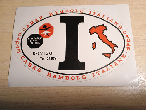 Adesivo cabar bambole italiane - adesivo,