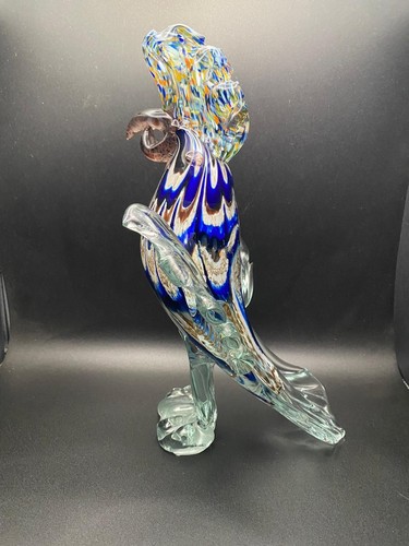 Scultura pappagallo vetro - scultura,