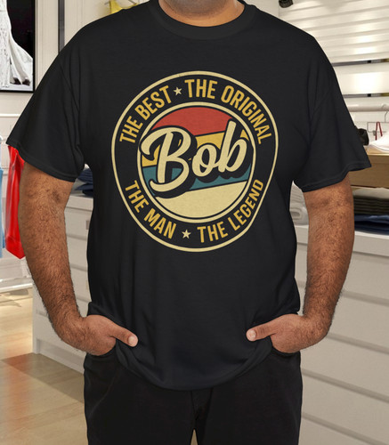 Maglietta bob nome - bob,