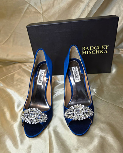 Badgley mischka blu raso punta - badgley,