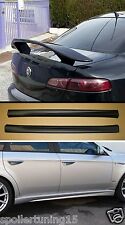 MINIGONNE ALFA 159 BERLINA  ABS NERO SATINAT FM006 + SPOILER ST245-F127-4G-a