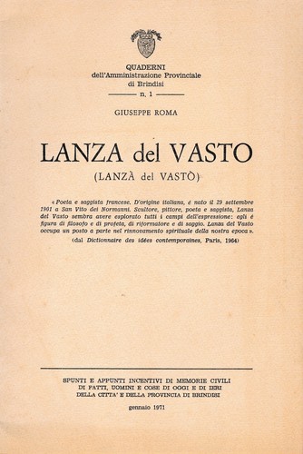 Lanza del vasto - vasto, di