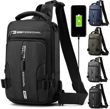 Zaino Porta Tablet iPad Monospalla Borsa Zainetto borsello a Tracolla Uomo Z20