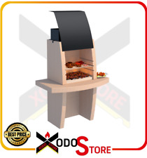 Barbecue A LEGNA in muratura LINEA VZ modello FORMENTERA - mail x sconto
