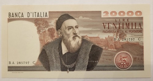 Banconota 20000 lire - banconota, tiziano