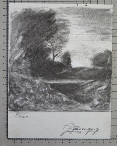 Disegno vintage firmato - vintage,