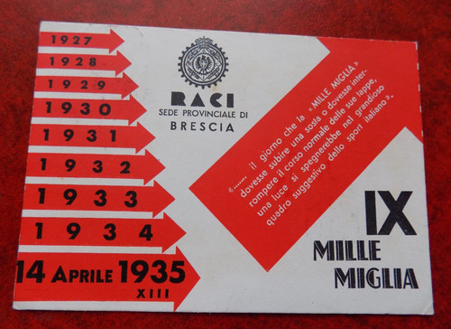 Raci brescia mille miglia - mille,