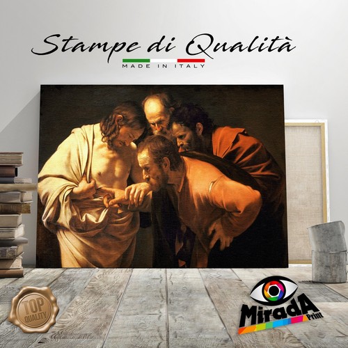 Quadro caravaggio incredulità - quadro,