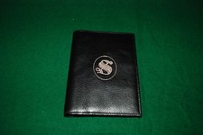 Senato Repubblica, Portafoglio per carte di credito e rubrica, Pelle, nero e oro
