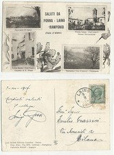 90387 antica cartolina saluti da ponna laino ramponio valle intelvi como 