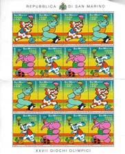 Foglio Francobolli San Marino