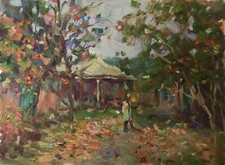 Dipinto olio benvenuto pittore