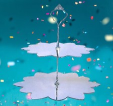 Due Ripiani Fiore Torte Stand