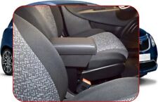 Bracciolo per LANCIA YPSILON +PORTAOGGETTI ecopelle nero regolabile in lunghezza