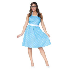 Costume donna anni 50 blu a