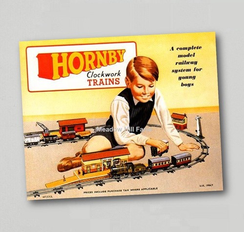 Fridge magnet hornby clockwork - magnet,