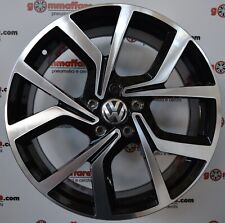 4 cerchi lega nuovi volkswagen golf t-roc scirocco r17 nero diamantato lt001385