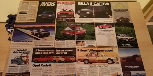 Pubblicità vintage opel vari - pubblicità,