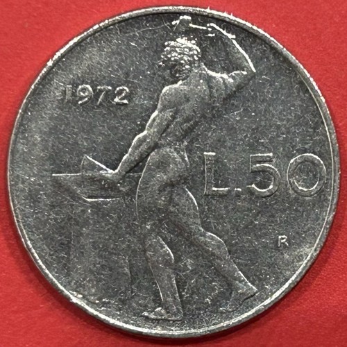 Moneta lire - 50, )