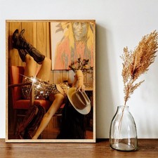 Poster cowgirl stampa estetica