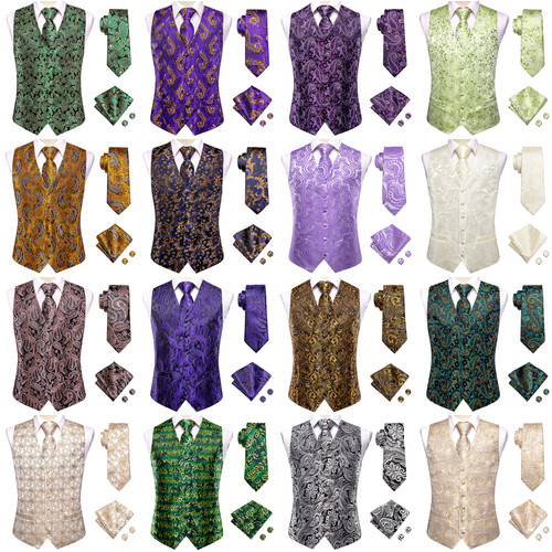 Gilet uomo paisley floreale